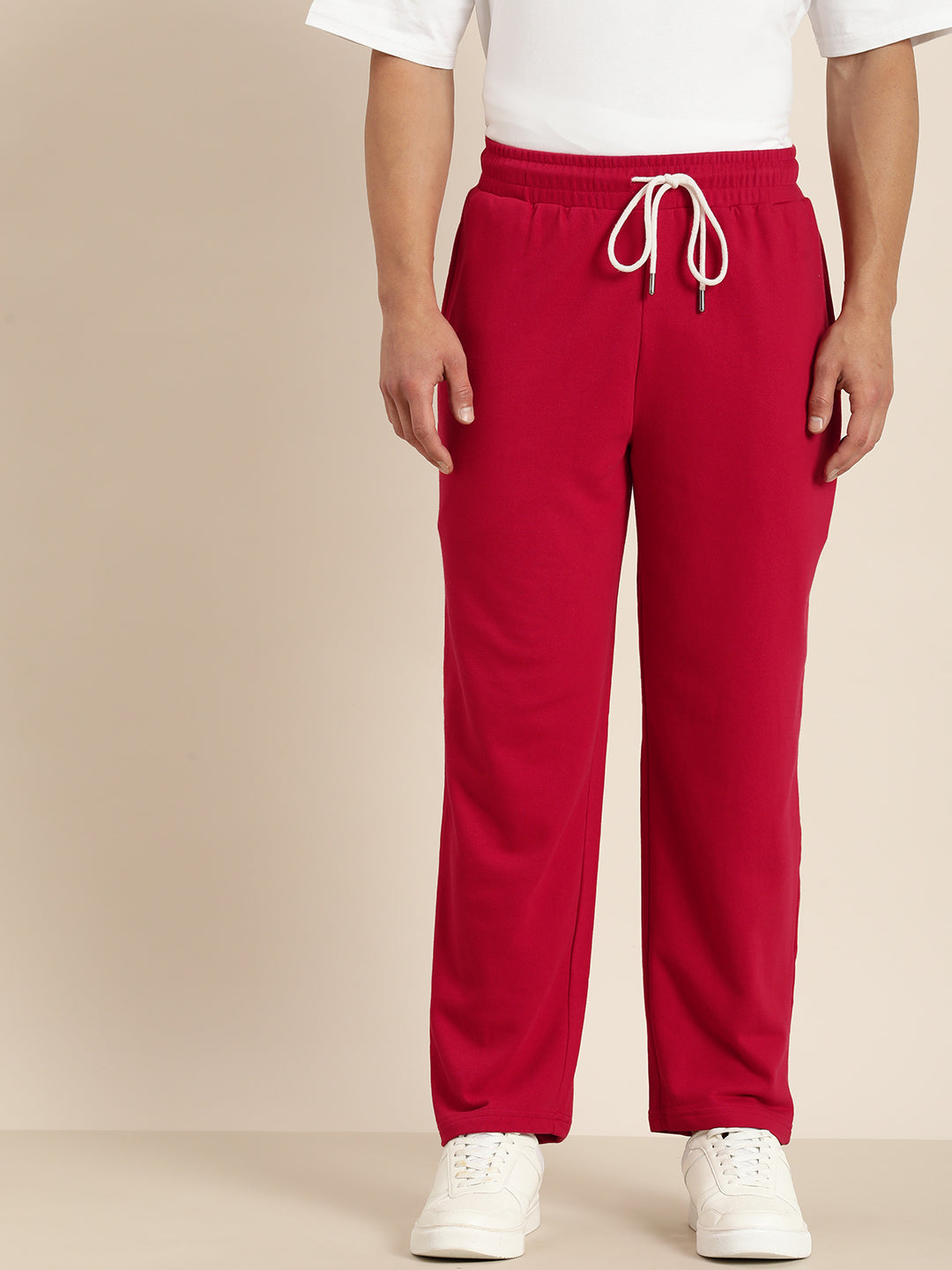 Men Lightweight Relaxed Fit Baggy Korean Pant