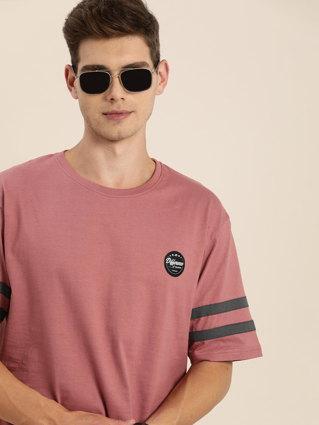 Mens Half Sleeve Round Neck Oversized Fit T-Shirts