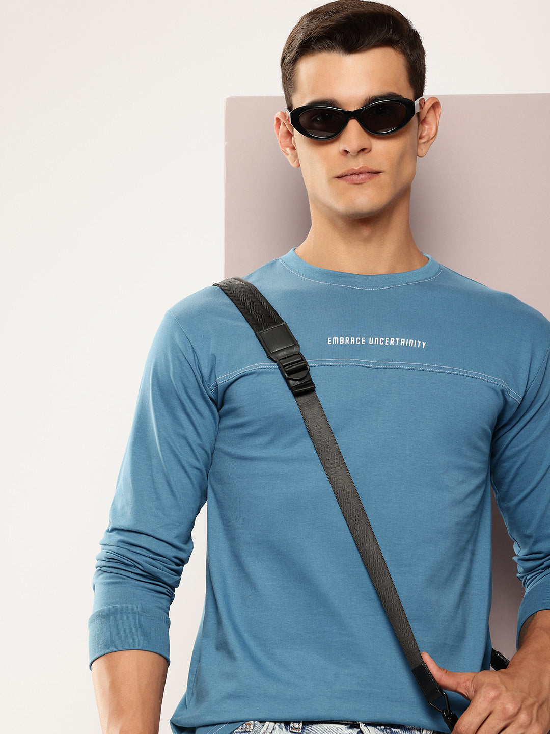 Mens Full Sleeve Round Neck Printed Regular Fit Tshirts