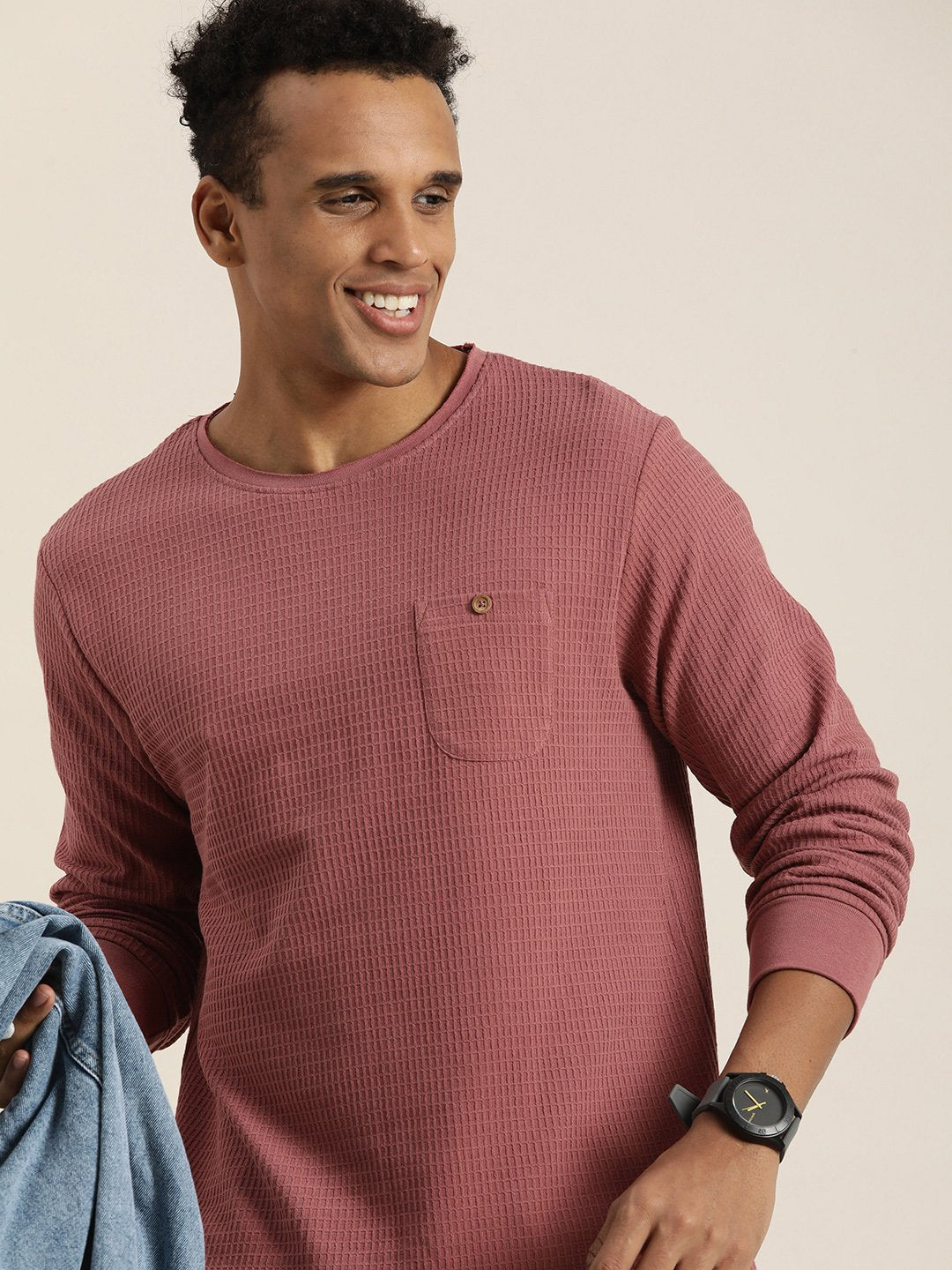 Mens Full Sleeve Round Neck Regular Fit T-Shirts