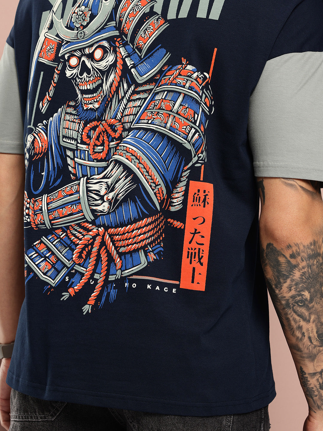 Stormborn Mens Half Sleeve Drop Shoulder Printed Oversized Fit T-Shirts
