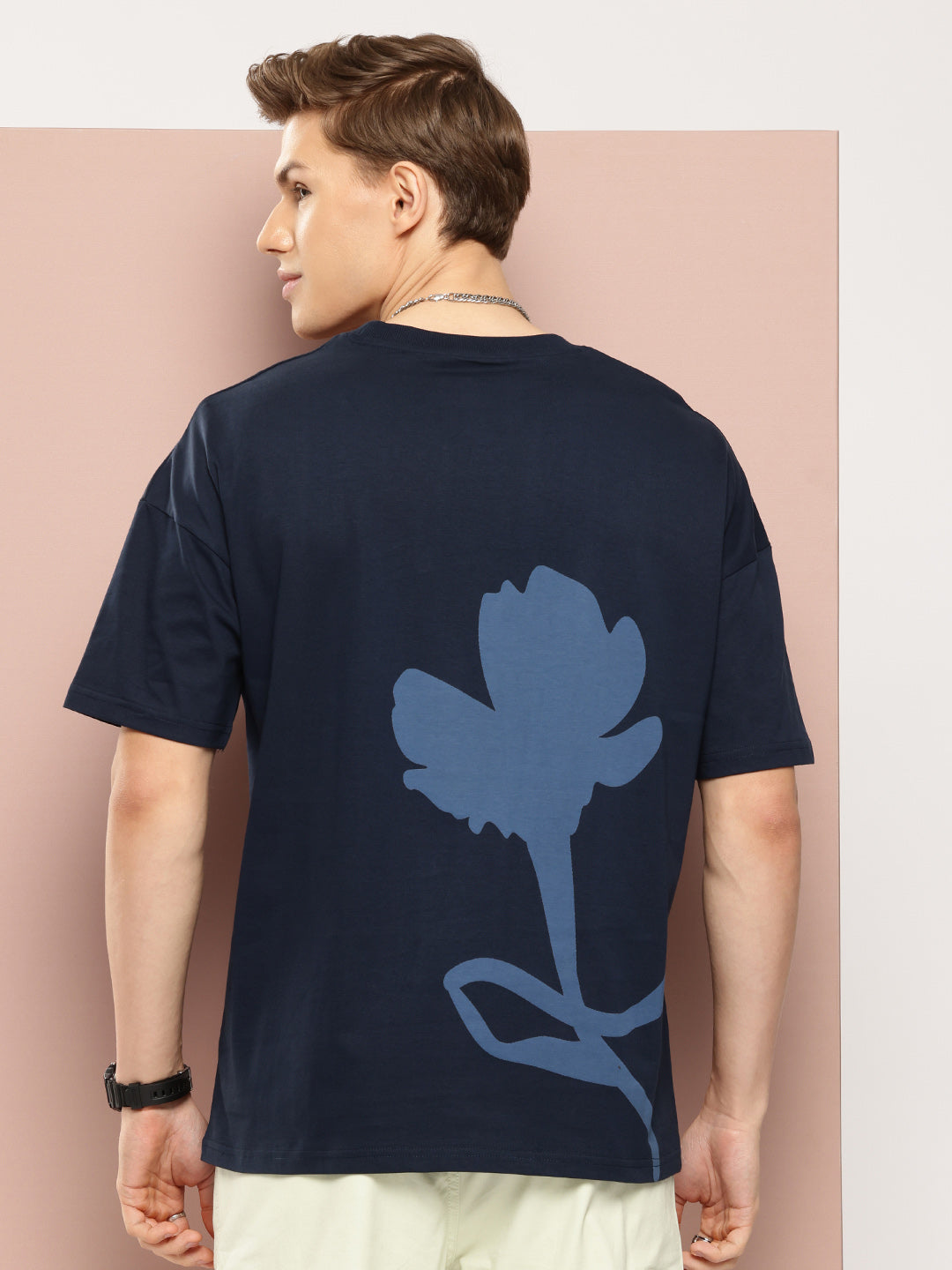 Stormborn Mens Half Sleeve Drop Shoulder Printed Oversized Fit T-Shirts