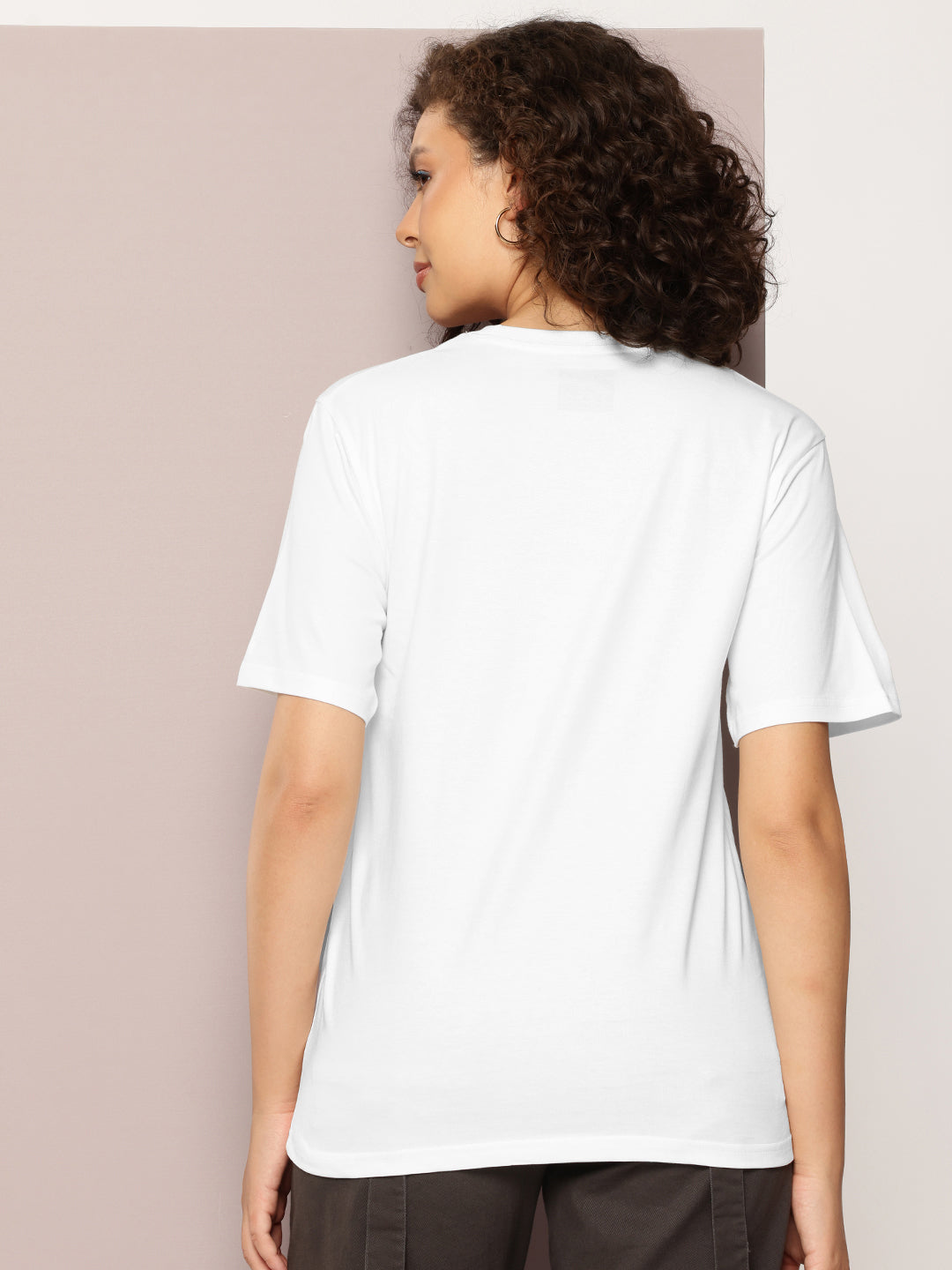 DILLINGER Womens Half Sleeve Round Neck Printed Oversized Fit Tshirts
