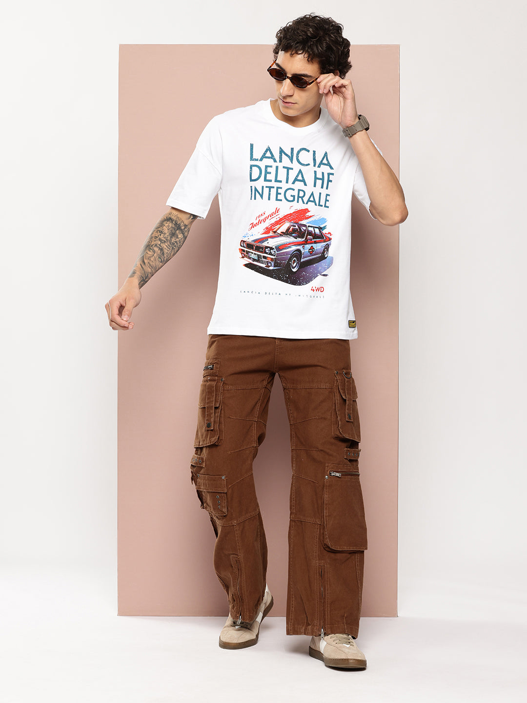 Stormborn Mens Half Sleeve Drop Shoulder Printed Oversized Fit T-Shirts