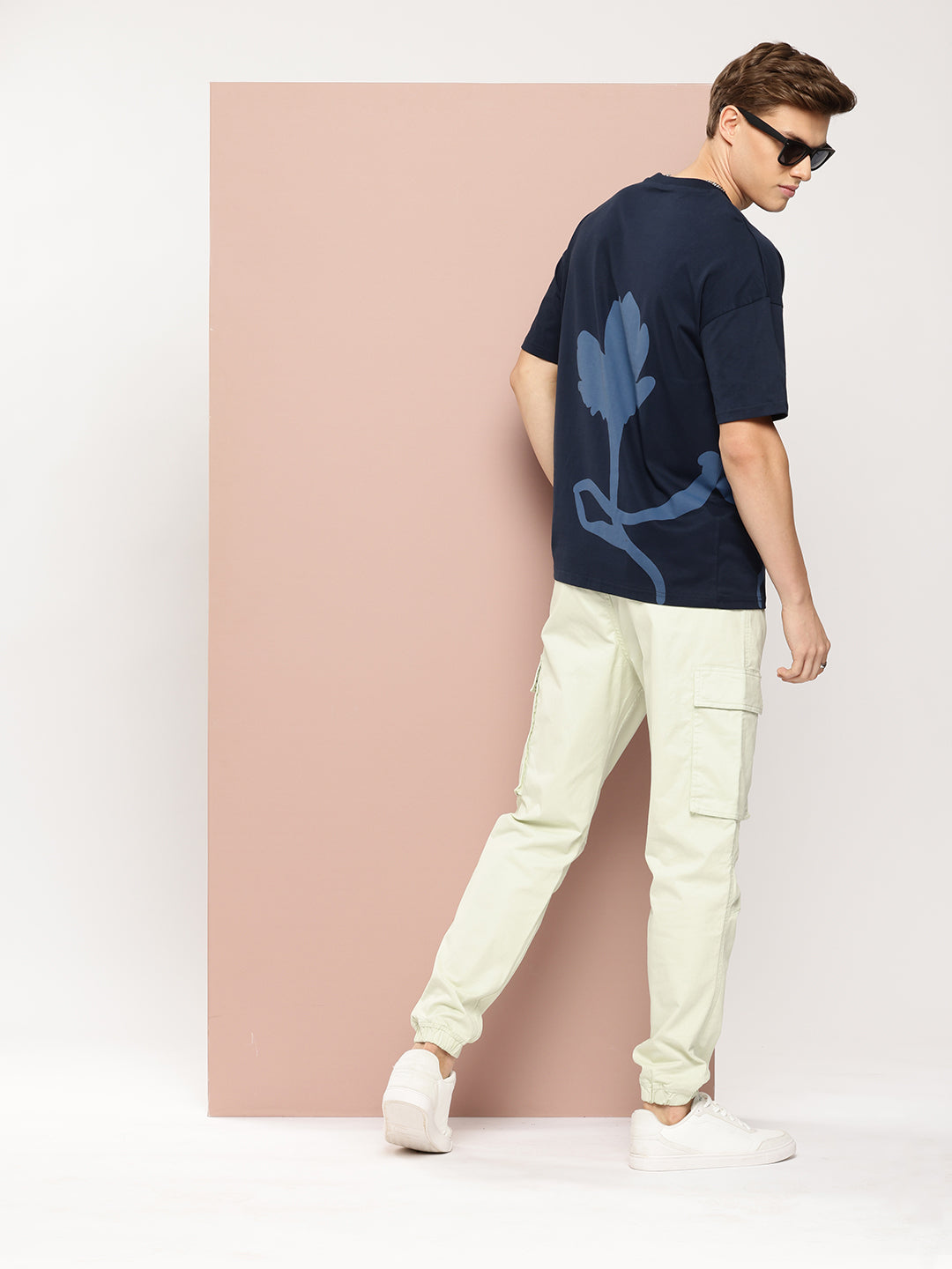 Stormborn Mens Half Sleeve Drop Shoulder Printed Oversized Fit T-Shirts