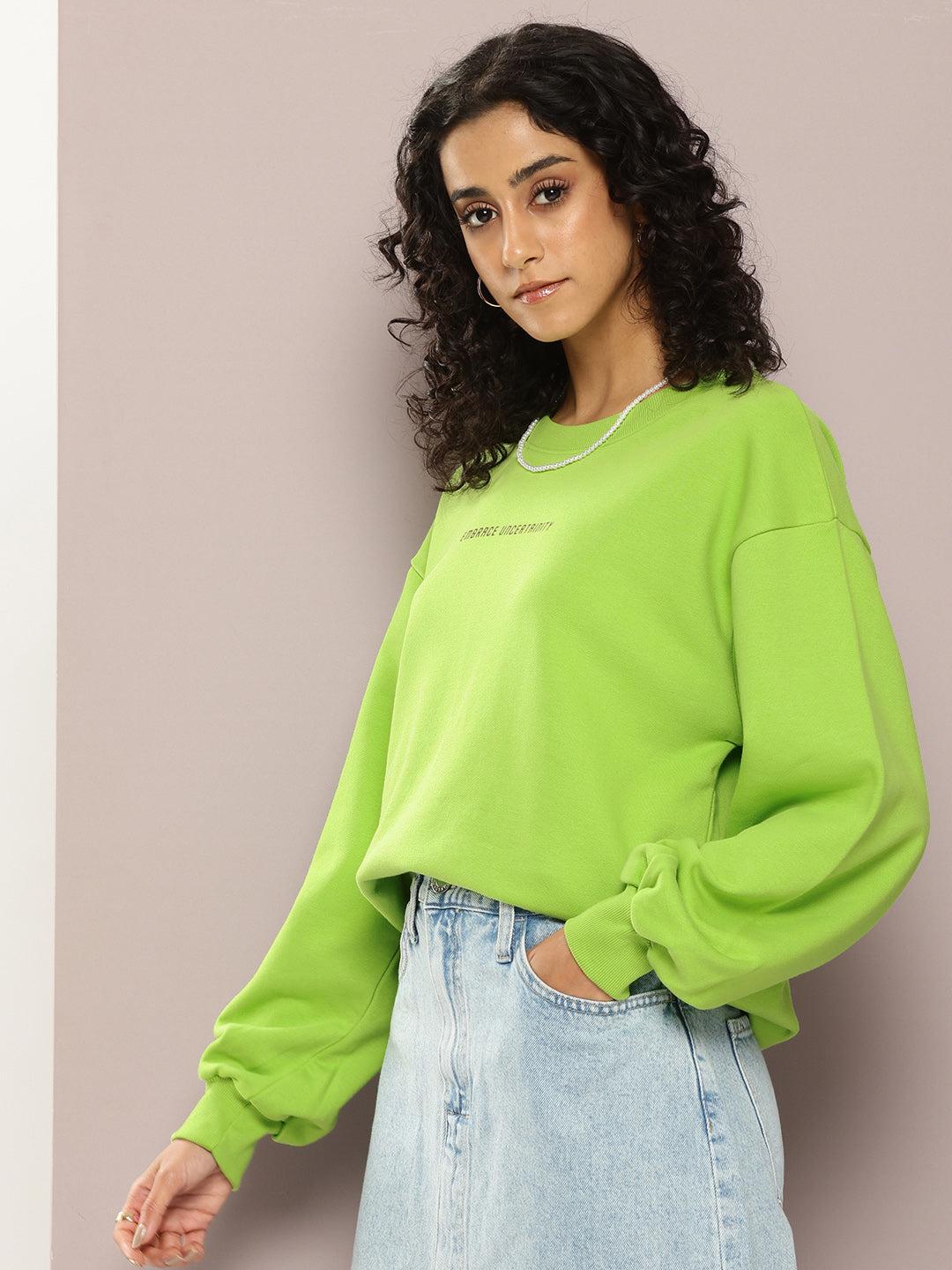 Womens Long Sleeve Oversized Sweatshirt