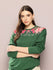 Womens Full Sleeve Round Neck Printed Oversized Fit Tshirts