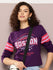 Womens Full Sleeve Round Neck Printed Oversized Fit Tshirts