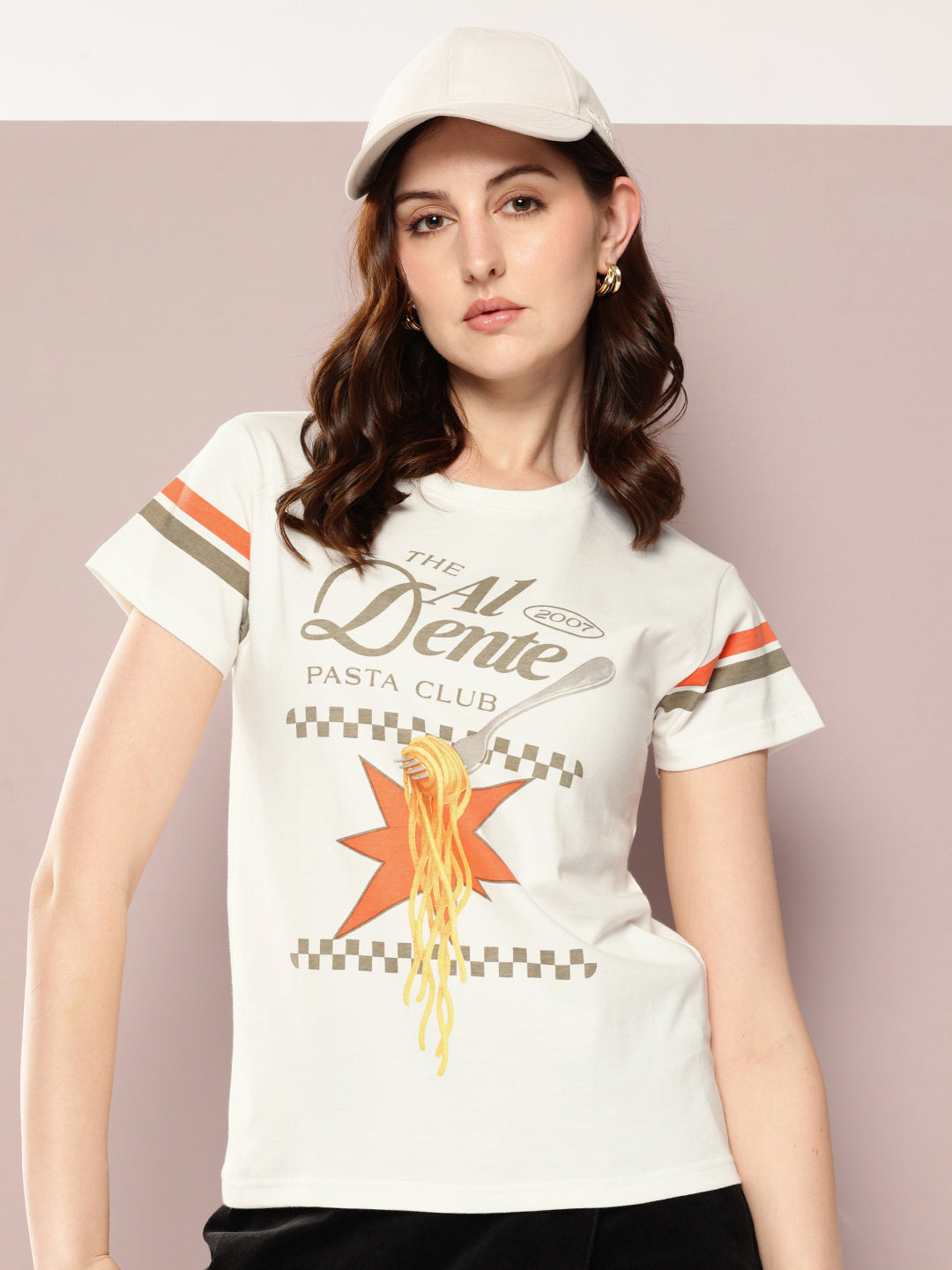 Womens Short Sleeve Printed Regular Fit Tshirt