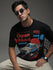 Mens Half Sleeve Drop Shoulder Printed Oversized Fit T-Shirts