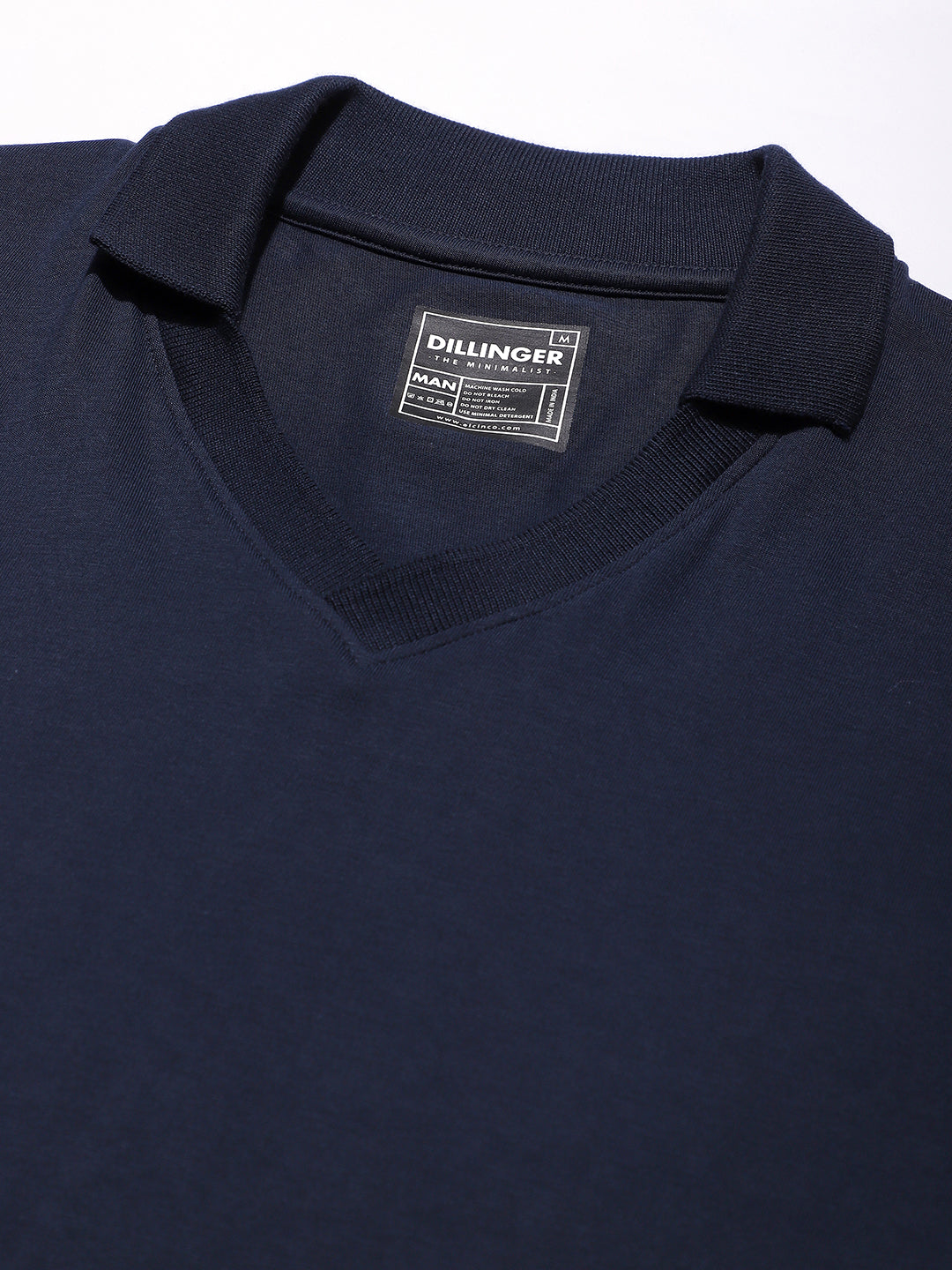 Mens Full Sleeve V-Neck Solid Regular Fit Tshirts