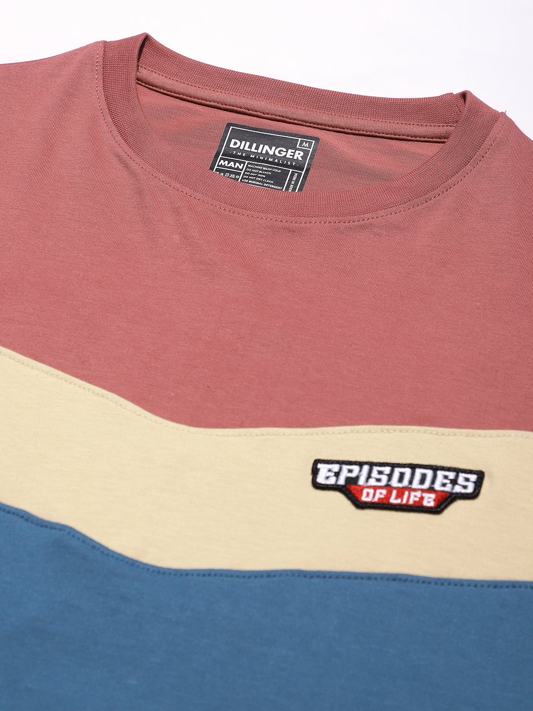 Mens Full Sleeve Round Neck Embroidered Regular Fit Tshirts