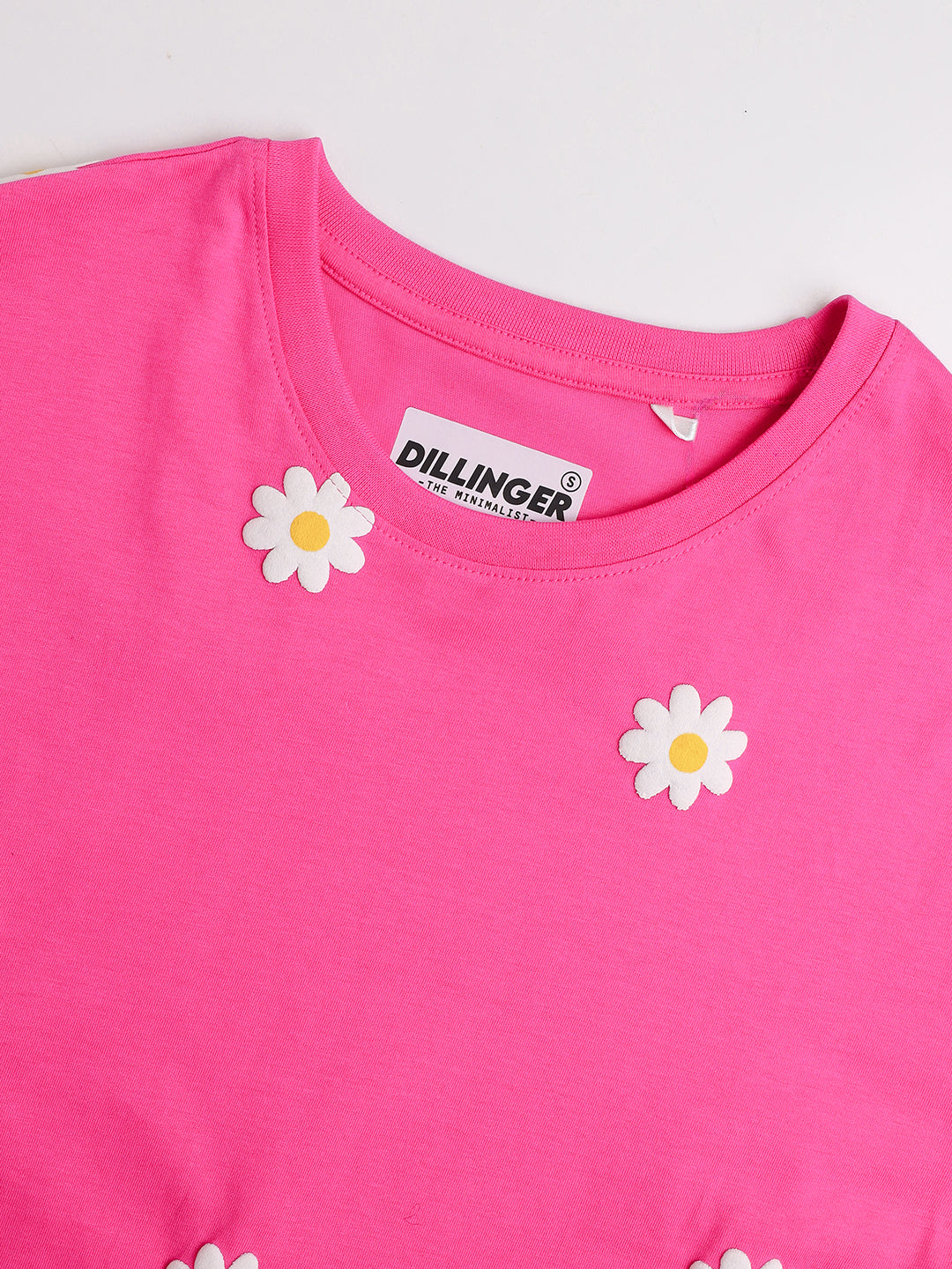 Womens Puff Printed Oversized Fit Cotton T-Shirt