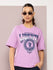 Womens Half Sleeve Round Neck Printed Oversized Fit Tshirts