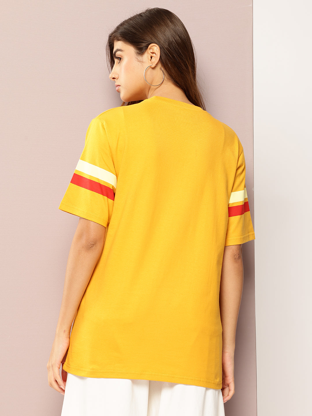 Womens Short Sleeve Printed Oversized Fit Tshirt