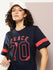 Womens Half Sleeve Round Neck Printed Oversized Fit Tshirts