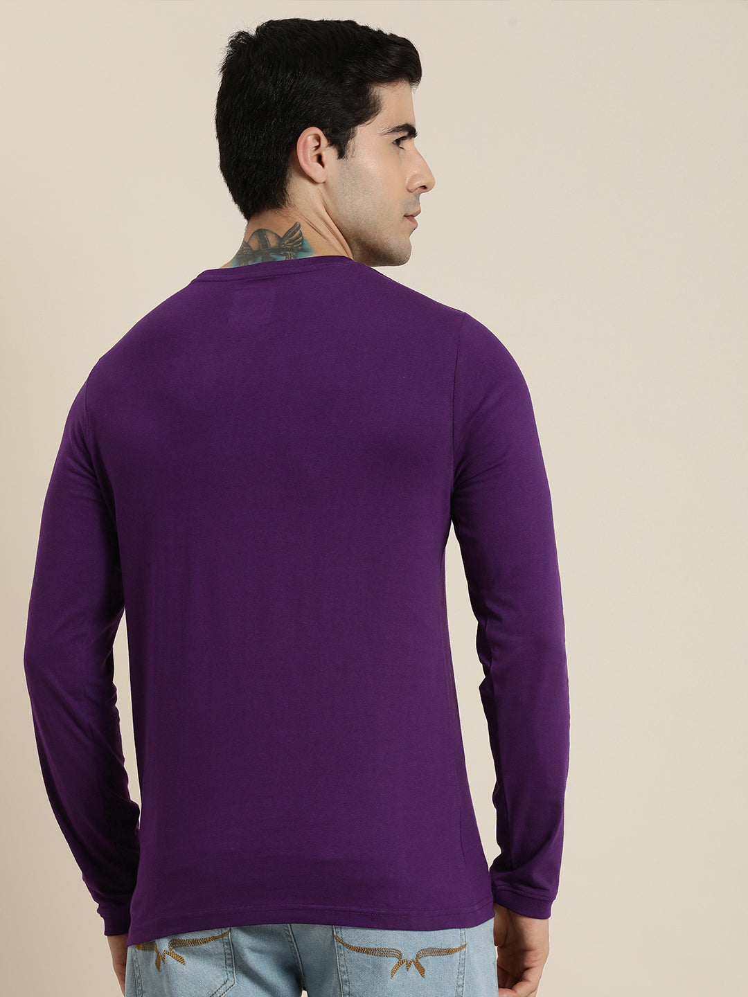 Mens Full Sleeve Round Neck Regular Fit T-Shirts