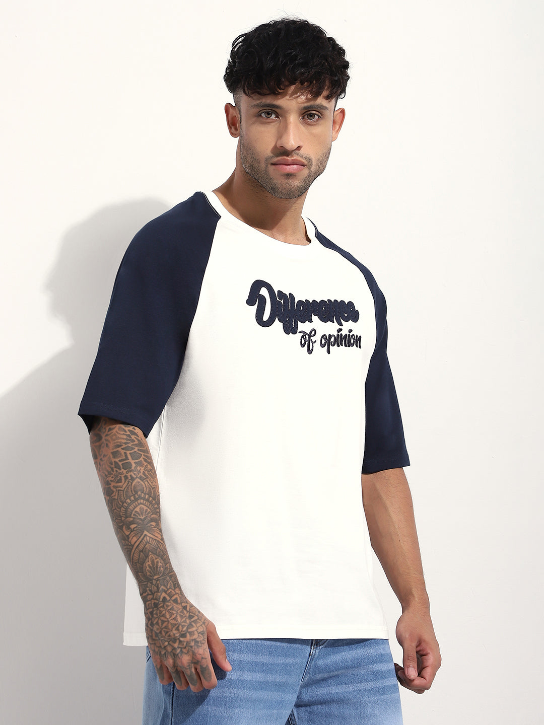 Mens Half Sleeve Round Neck Printed Oversized Fit Tshirts