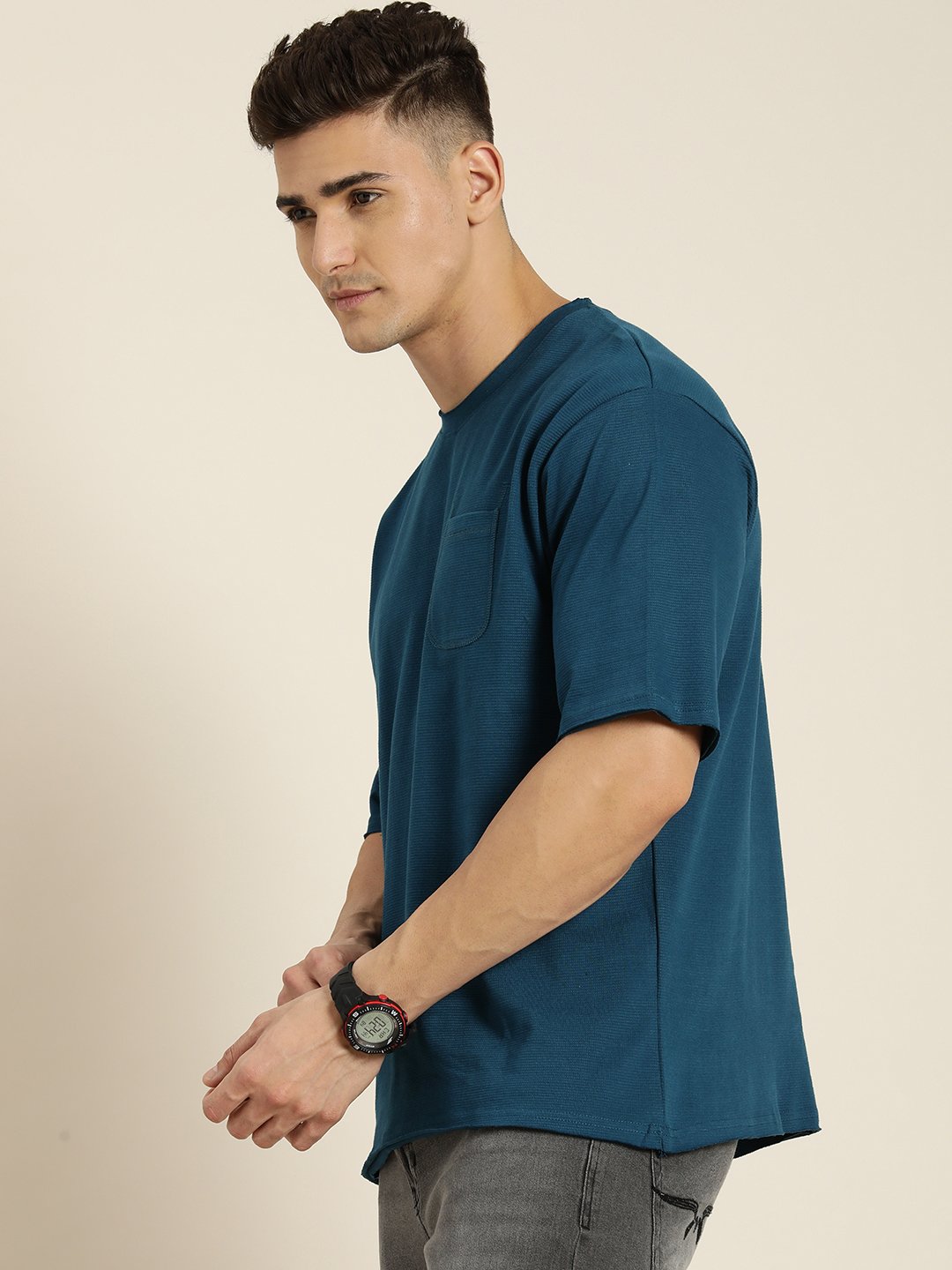 Mens Half Sleeve Round Neck Oversized Fit T-Shirts