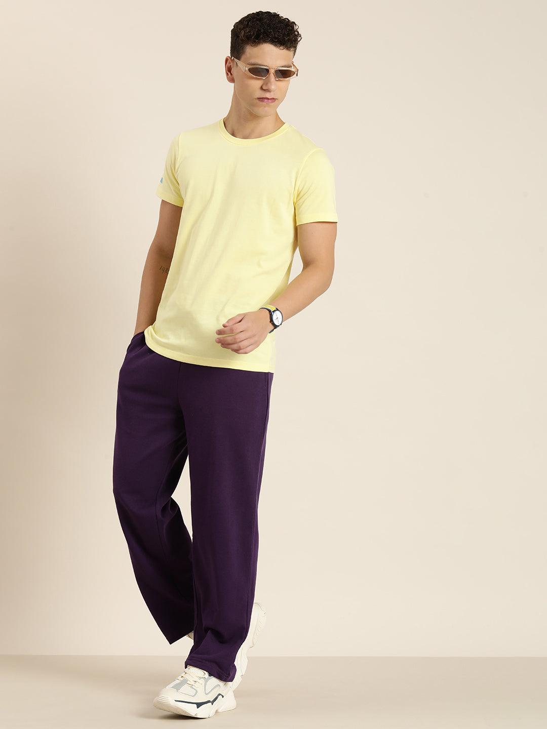 Men Lightweight Relaxed Fit Baggy Korean Pant