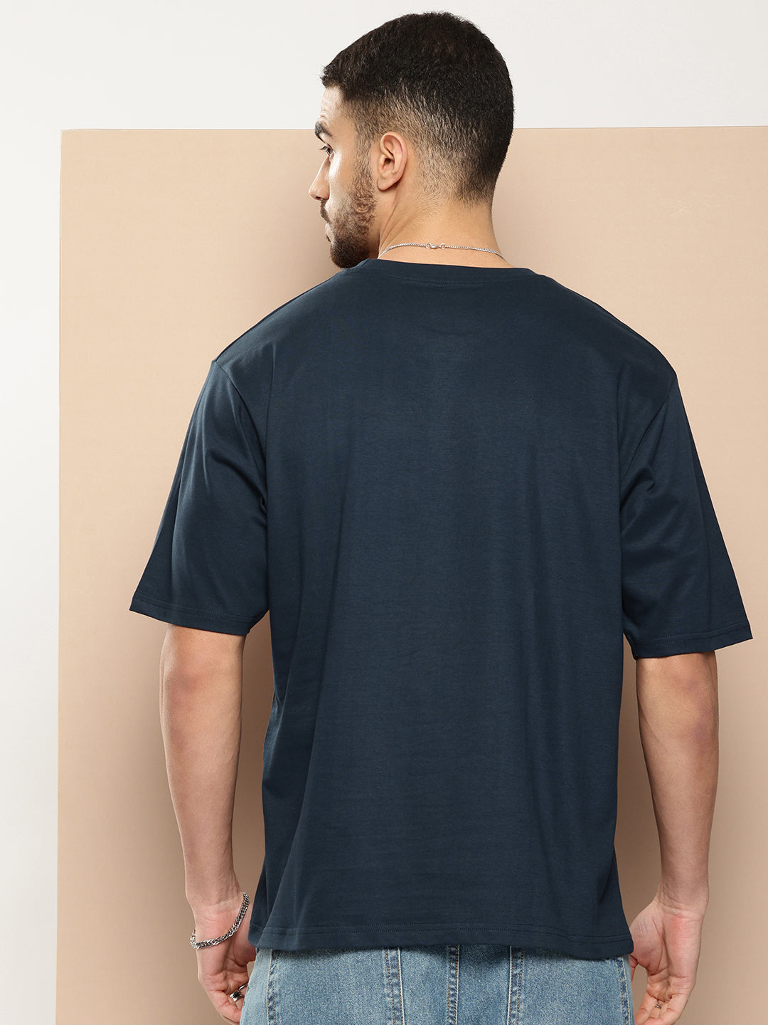 Mens Half Sleeve Round Neck Printed Oversized Fit Tshirts