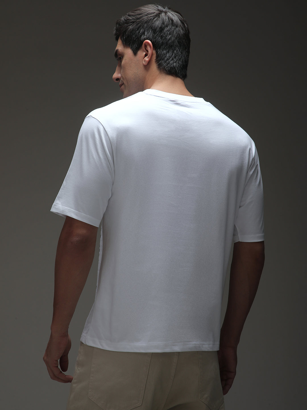 Mens Half Sleeve Round Neck Printed Oversized Fit Tshirts