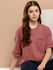 Womens Half Sleeve Round Neck Solid Oversized Fit Tshirts