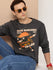 Mens Full Sleeve Round Neck Printed Oversized Fit Tshirts