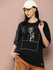 Womens Half Sleeve Drop Shoulder Printed Oversized Fit T-Shirts