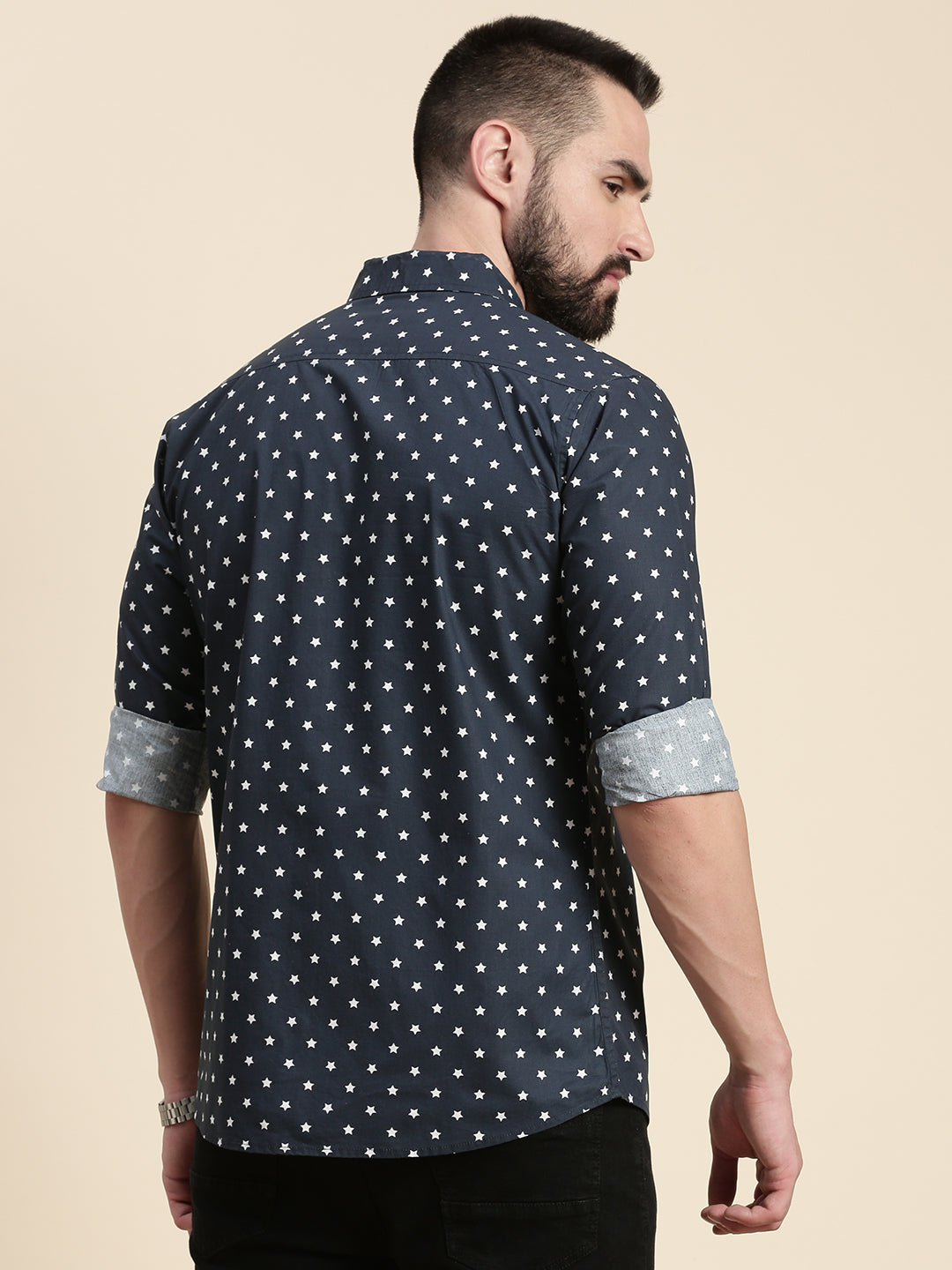 Men All Over Printed Full Sleeve Shirt With Pocket