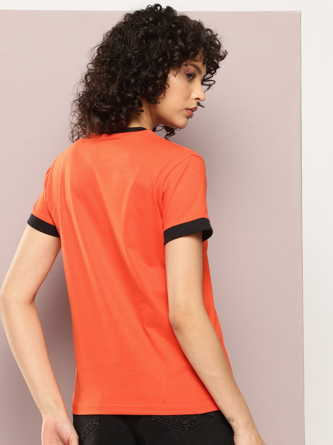 Womens Half Sleeve Round Neck Embroidery Regular Fit Tshirts