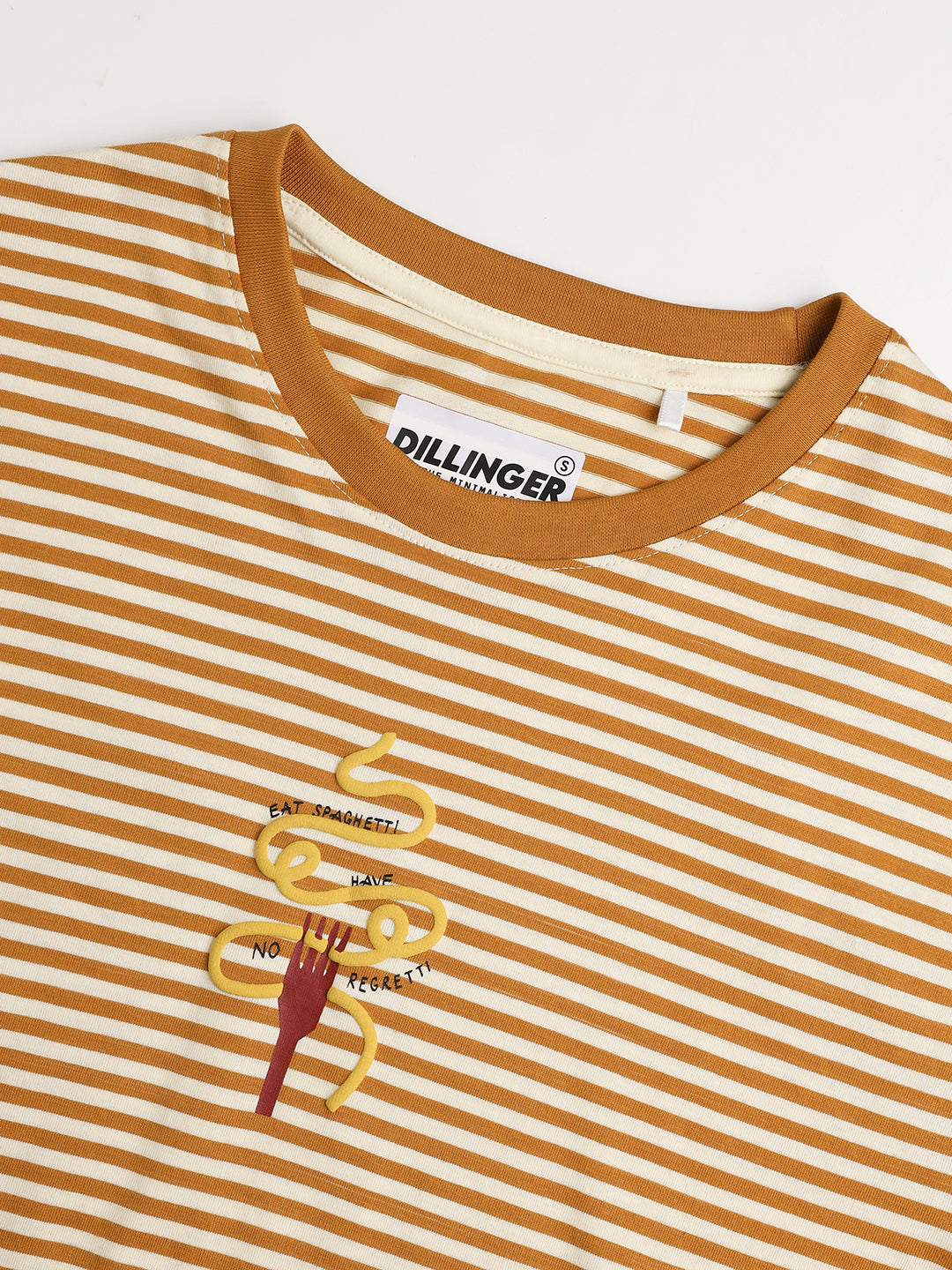 Womens Striped Oversized Fit Cotton T-Shirt