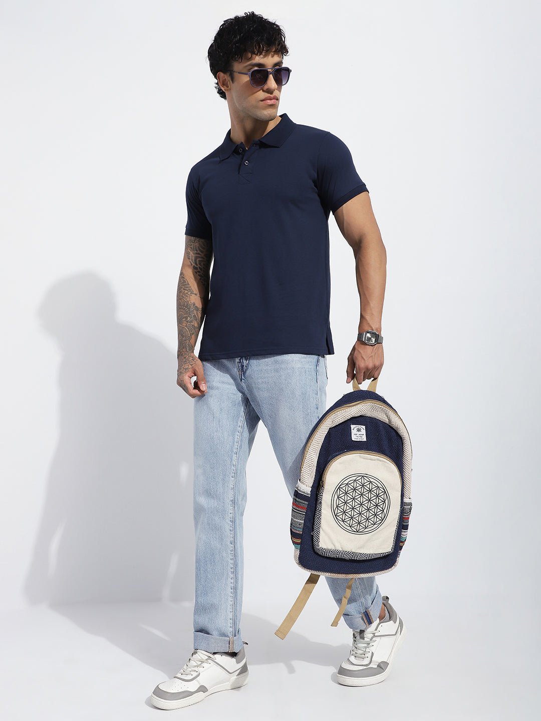 Mens Half Sleeve Polo Neck Solid Regular Fit Tshirts