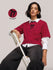 Womens Striped Oversized Fit Cotton T-Shirt