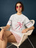 Womens Short Sleeve Printed Oversized Fit Tshirt 