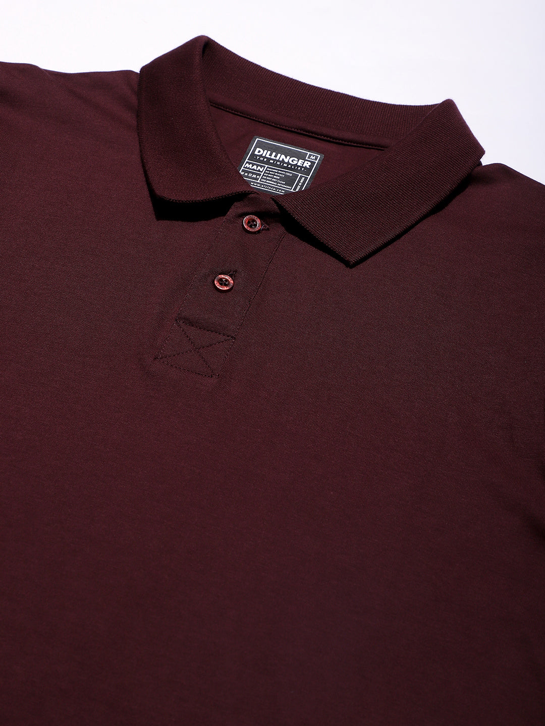 Mens Full Sleeve Polo Neck Solid Regular Fit Tshirts