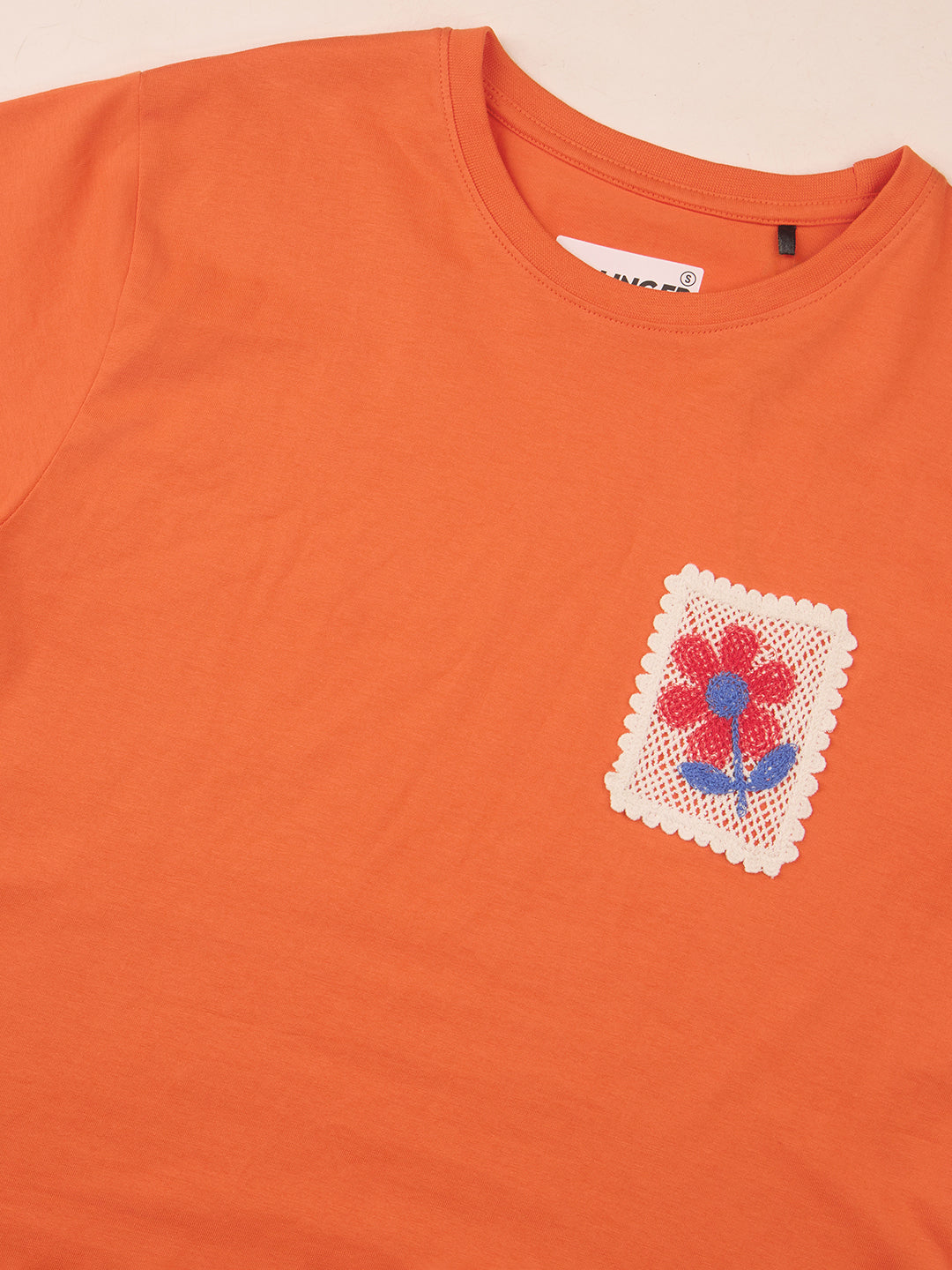 Womens Laces Detailed Oversized Fit Cotton T-Shirt