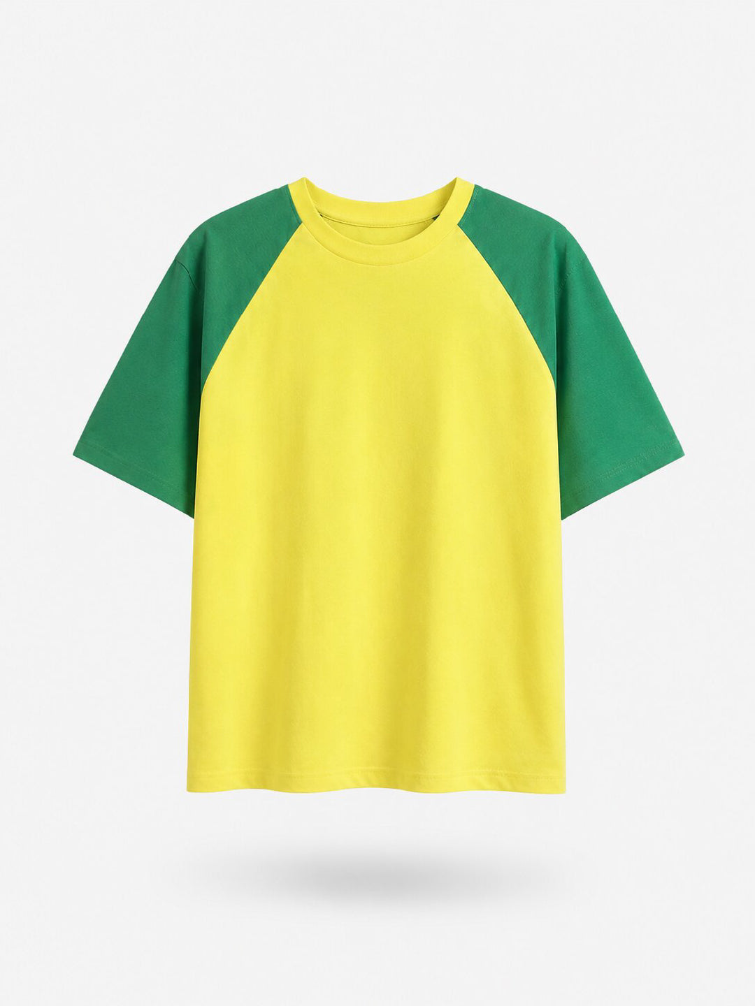 Mens Solid Oversized Raglan Sleeve Round Neck Tshirt