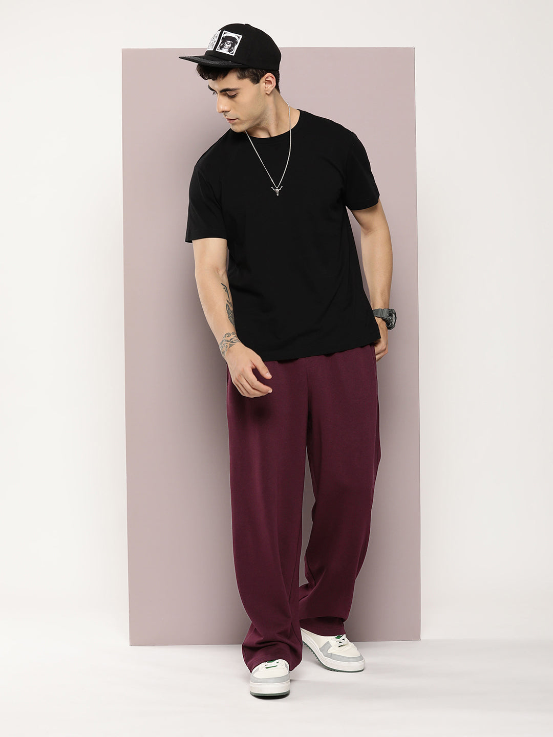 Men Super Soft Cotton Extra Baggy Korean Pant
