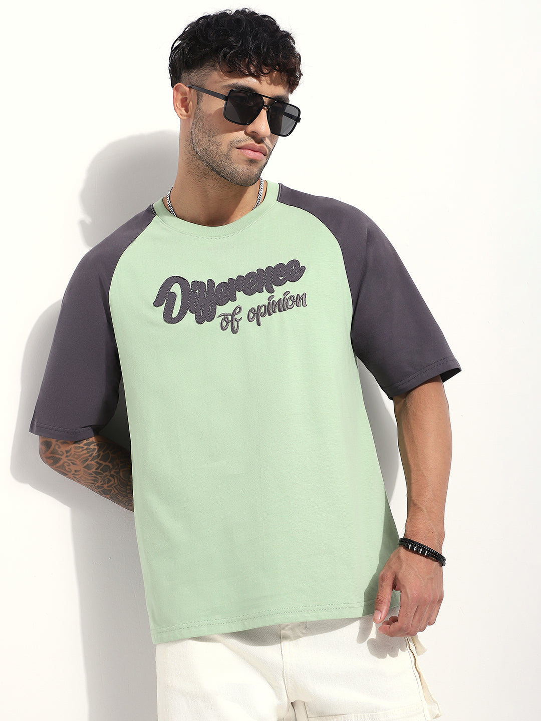 Mens Half Sleeve Round Neck Printed Oversized Fit Tshirts