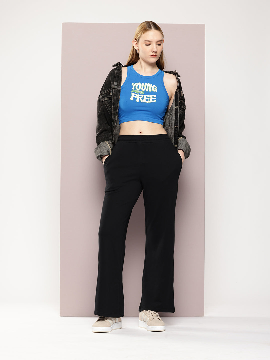Women Ultra Soft Drapey Cotton Extra Baggy Korean Pant