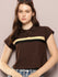 Womens Half Sleeve Polo Neck Solid Regular Fit Tshirts