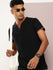 Mens Half Sleeve V-Neck Solid Regular Fit Tshirts