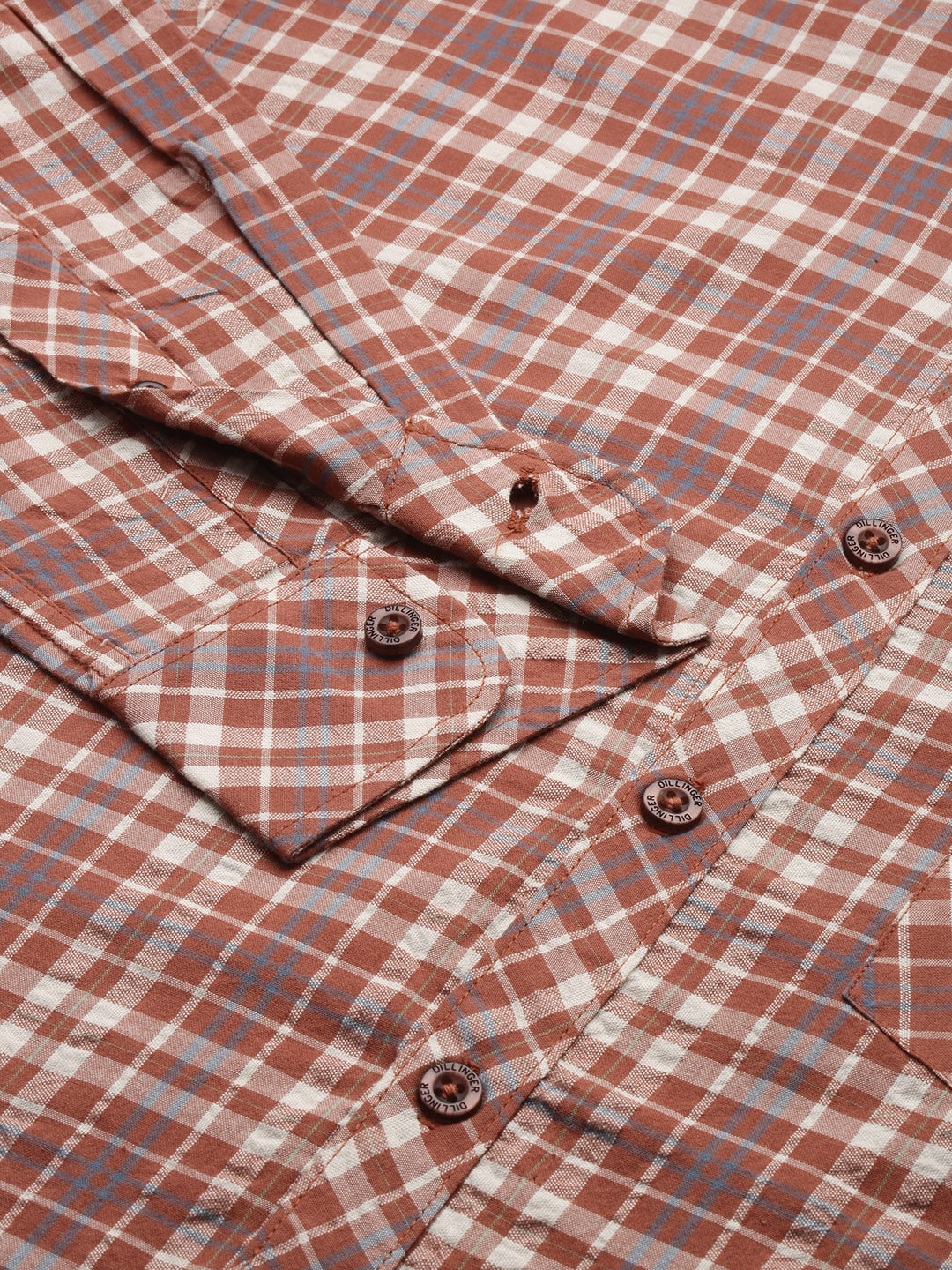 Men Checked Full Sleeve Shirt With Pocket
