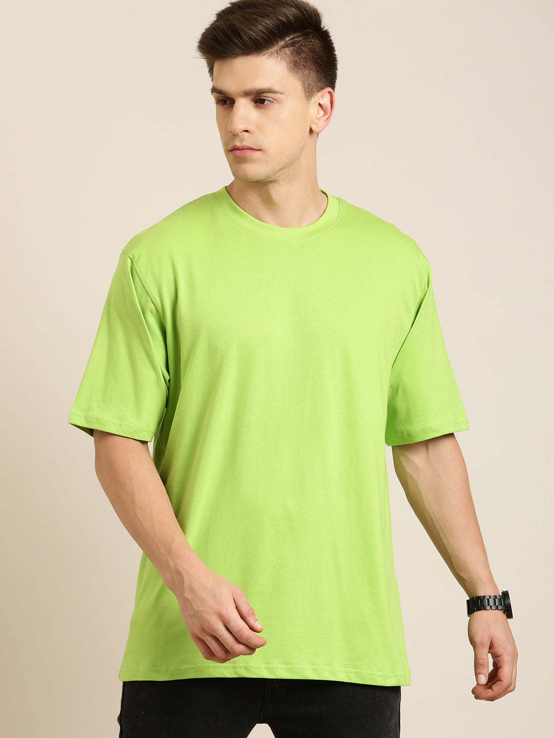 Mens Half Sleeve Round Neck Oversized Fit T-Shirts