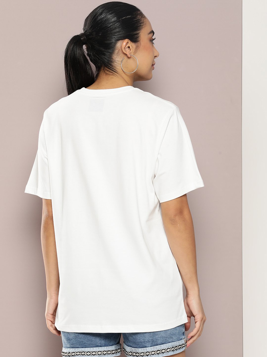 Womens Half Sleeve Round Neck Oversized Fit T-Shirts