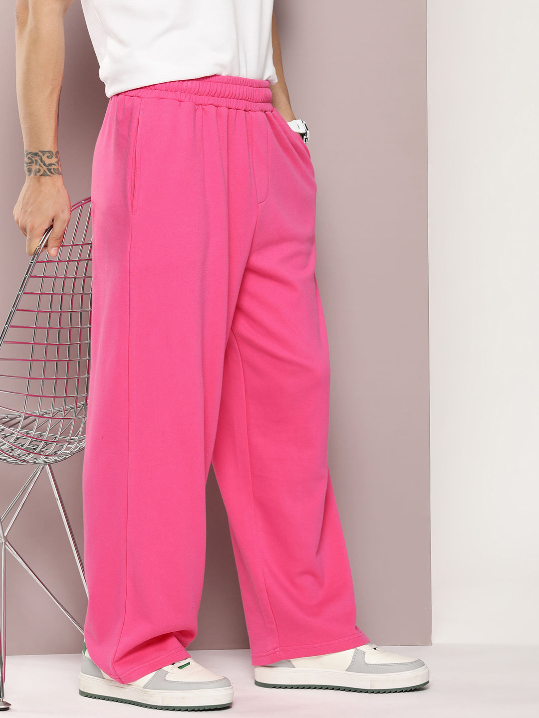 Men Super Soft Cotton Extra Baggy Korean Pant