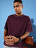 Mens Half Sleeve Drop Shoulder Plain Oversized Fit T-Shirts
