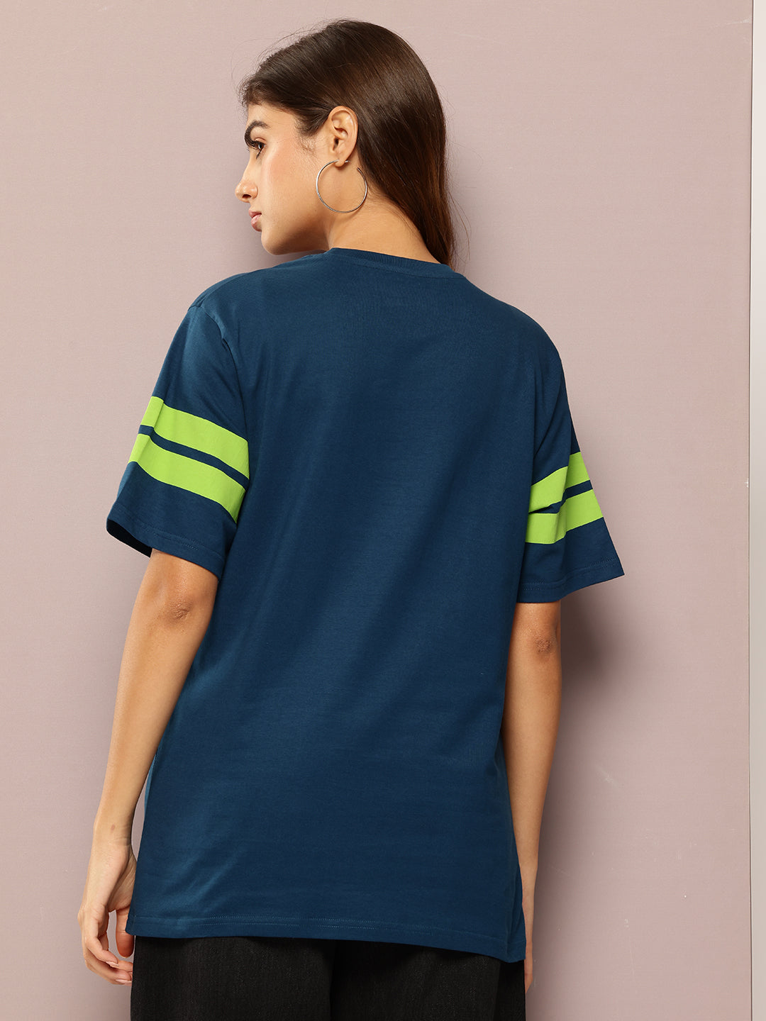 Womens Short Sleeve Printed Oversized Fit Tshirt