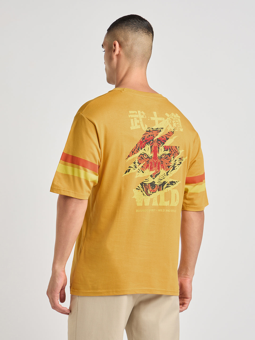 Mens Printed Oversized Cotton Round Neck Tshirt